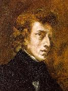 Eugene Delacroix Portrait of Frederic Chopin oil on canvas